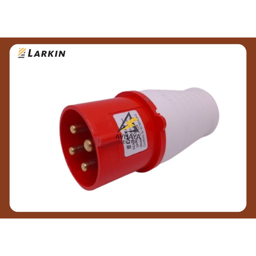Jual Socket Industri Plug 32A 4 Pin 400V LJ 024 IP 44 LARKIN | Shopee ...