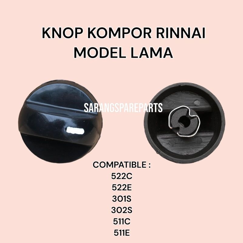 Jual KNOP KOMPOR GAS RINNAI LAMA / PUTARAN PEMANTIK KOMPOR GAS RINNAI ...