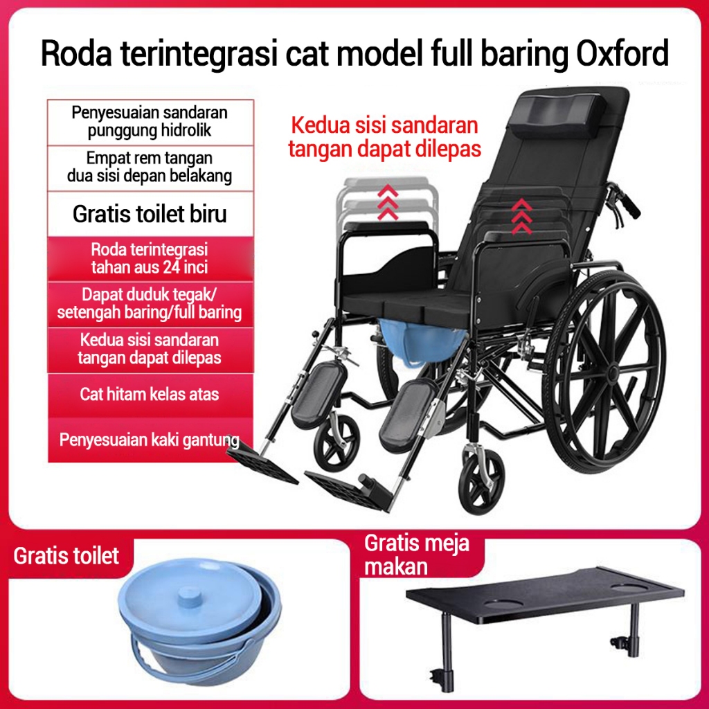 Jual Epic Finds Kursi Roda Tiduran Kursi Roda Wheelchair Reclining