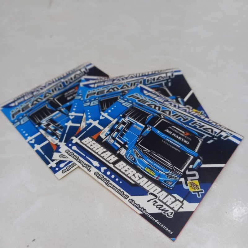 Jual 5 Sticker Bus Stiker Bis Berkah Bersaudara Ar Rasyid | Shopee ...