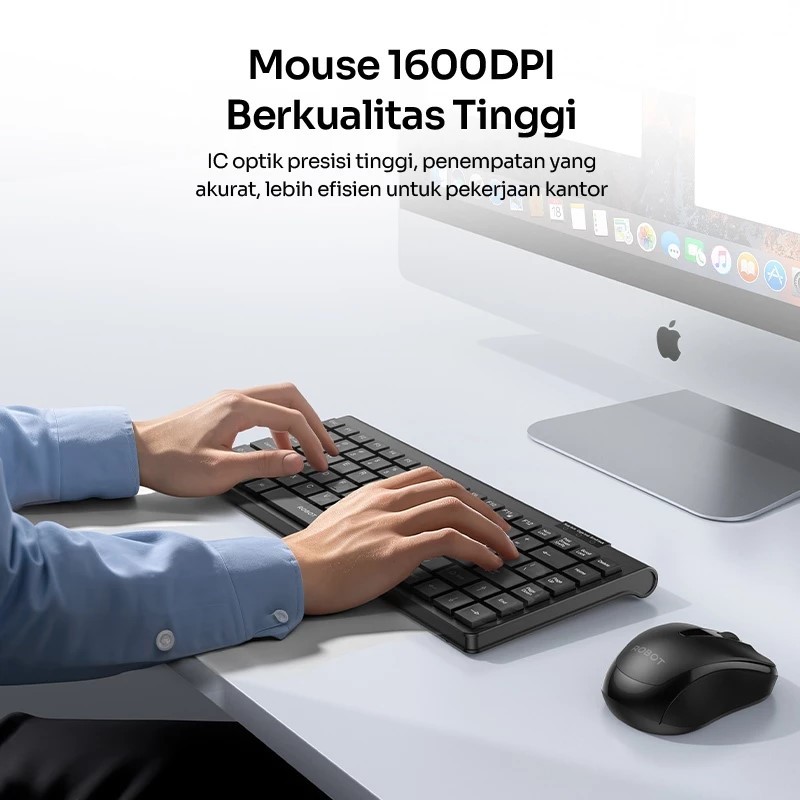 Jual Keyboard & Mouse Robot KM3500 Wireless - Gratis Batu Siap Pakai ...