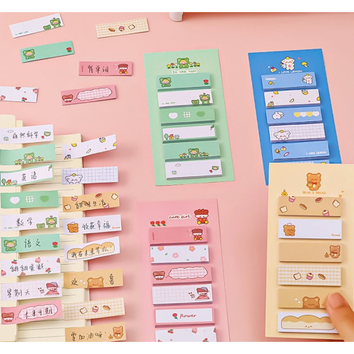 Jual [ISTY] Sticky Notes Momo Lucu 6IN1 Tempelan Kertas Catatan 120 ...