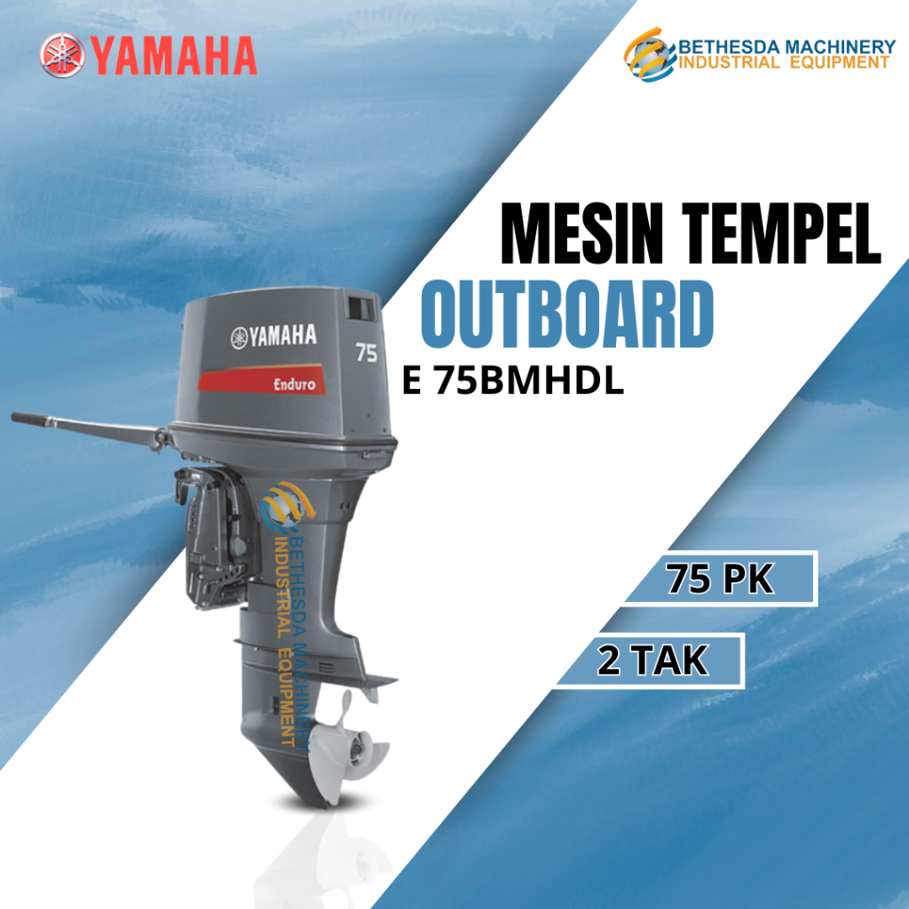 Jual Mesin Tempel 2 TAK 75 HP Outboard Yamaha 75 PK E75BMHDL | Shopee ...