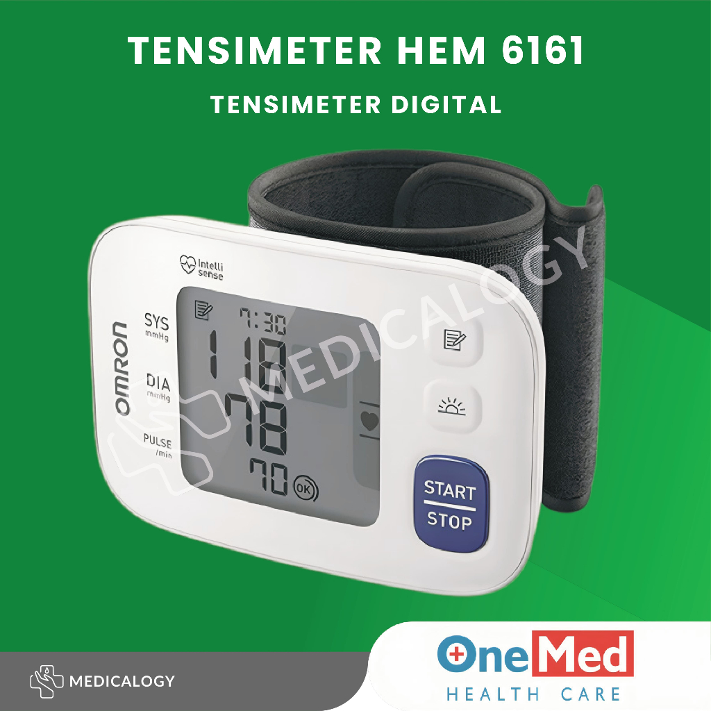 Jual Omron Tensimeter Digital HEM 6161 HEM6161 HEM-6161 Wrist Blood ...