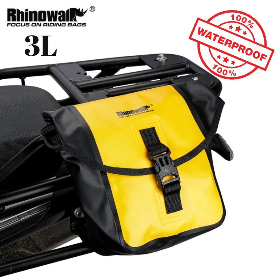 Jual Tas Motor Rhinowalk F80 Waterproof Bag Rear Rack Seat Bag 3L ...