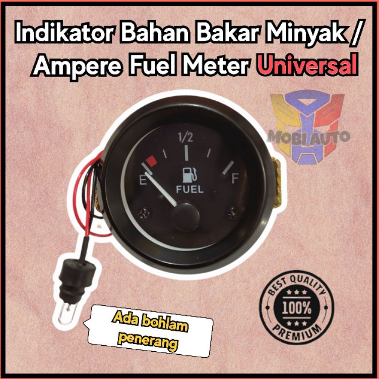 Jual Ampere Amper Meter Bensin Indikator Bahan Bakar Universal Mobil