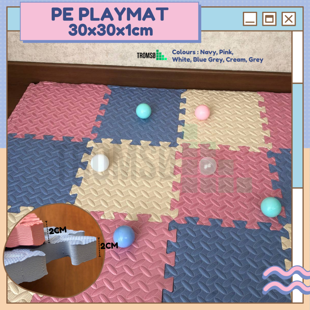 Jual Tromso PE Playmat Puzzle TEBAL 30x30x2 CM / Alas Bermain Anak Jual Tromso PE Playmat Puzzle TEBAL 30x30x2 CM / Alas Bermain Anak