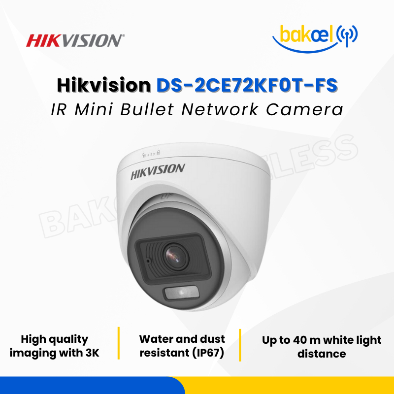 Jual Hikvision DS-2CE72KF0T-FS | 3K ColorVu Audio Fixed Turret Camera ...