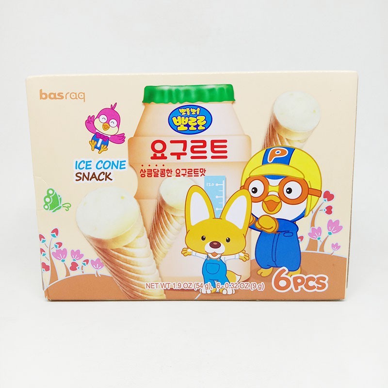 Jual BASRAQ PORORO CONE WAFER YOGURT | Shopee Indonesia