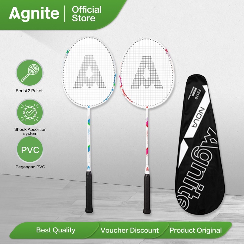 Jual Agnite Badminton Racket/Raket Badminton/Raket Bulu Tangkis isi 2 ...