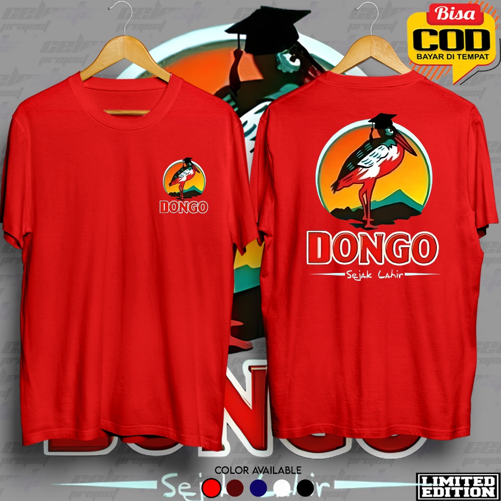 Jual T-shirt Baju Kaos Plesetan DONGO SEJAK LAHIR Kaos Pria Wanita ...