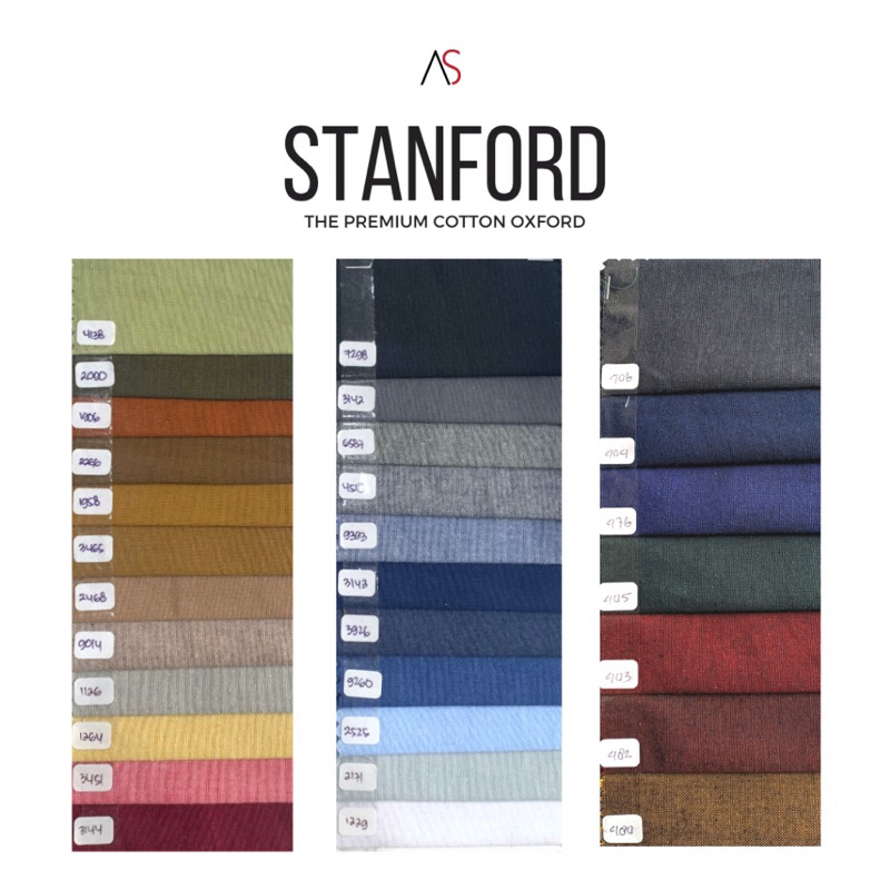 Jual Katalog Warna kain Oxford Premium Stanford Bunglon Aneka Sandang
