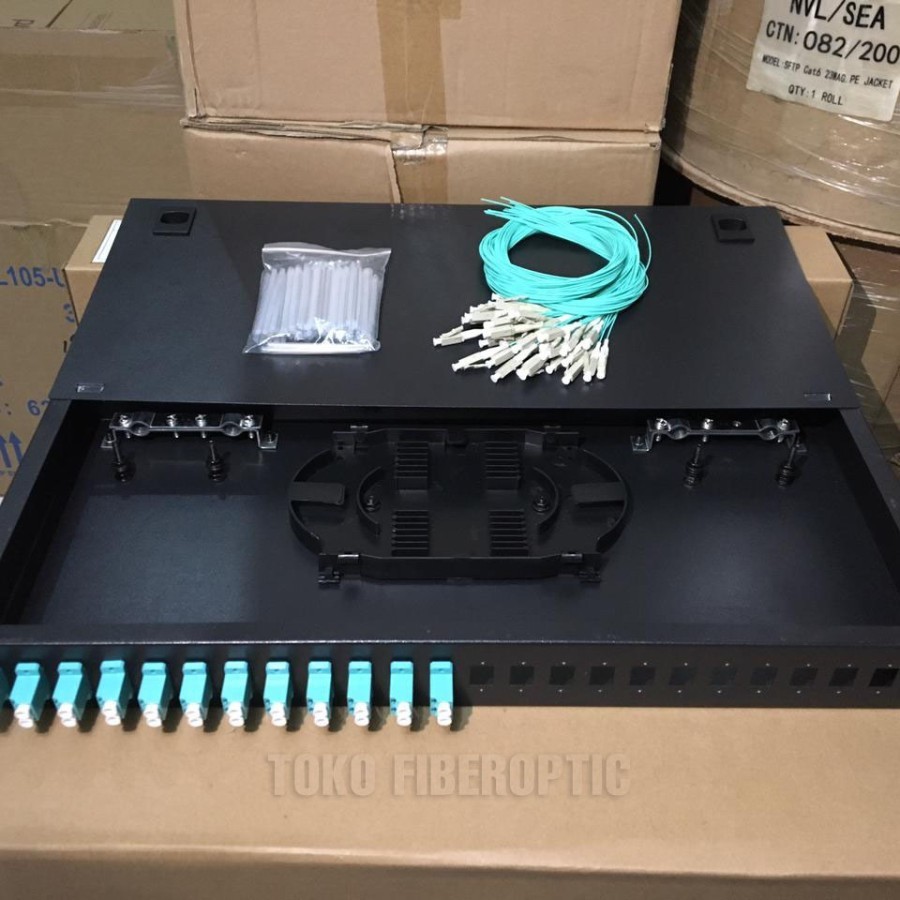 Jual OTB 24 port rackmount LC OM3/ ODF 24 port LC multimode OM3 ...