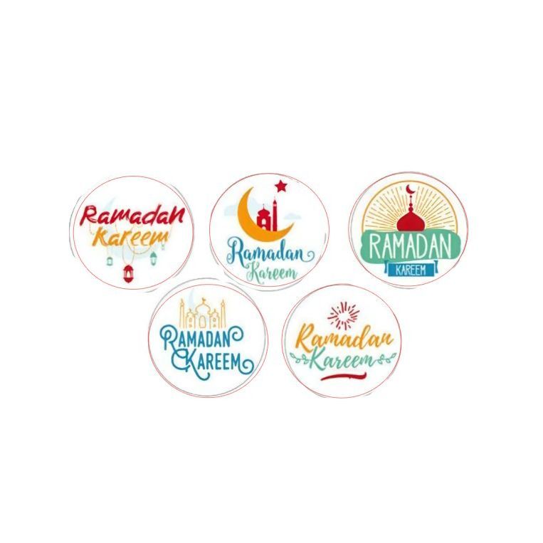 Jual 2LEMBAR Sticker Thankyou Packaging Lucu - Stiker Lebaran Hari Raya ...