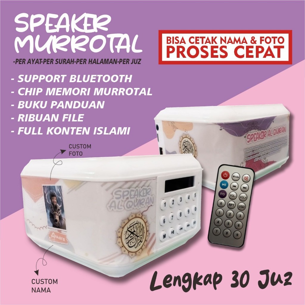 Jual Full Warna Speaker Murottal Juz Gb Edisi Spesial Zb Bt