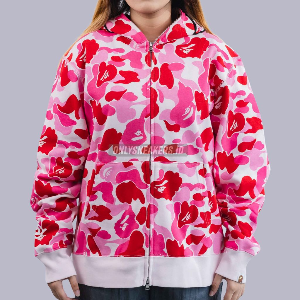 Jual BAPE PINK CAMO SHARK FULLZIP HOODIE 100 AUTHENTIC Shopee Indonesia