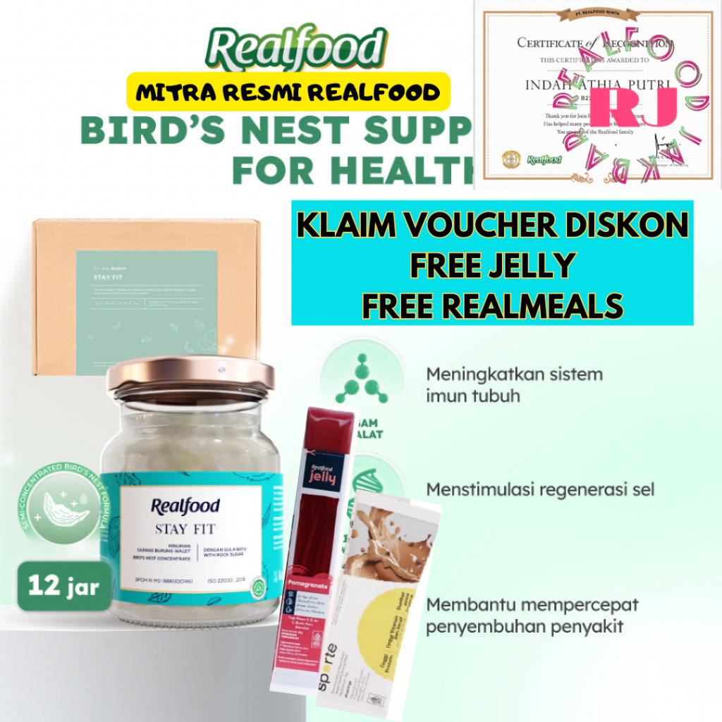 Jual Realfood Stay Fit Semi Concentrate Bird Nest 20 Persen ( Minuman
