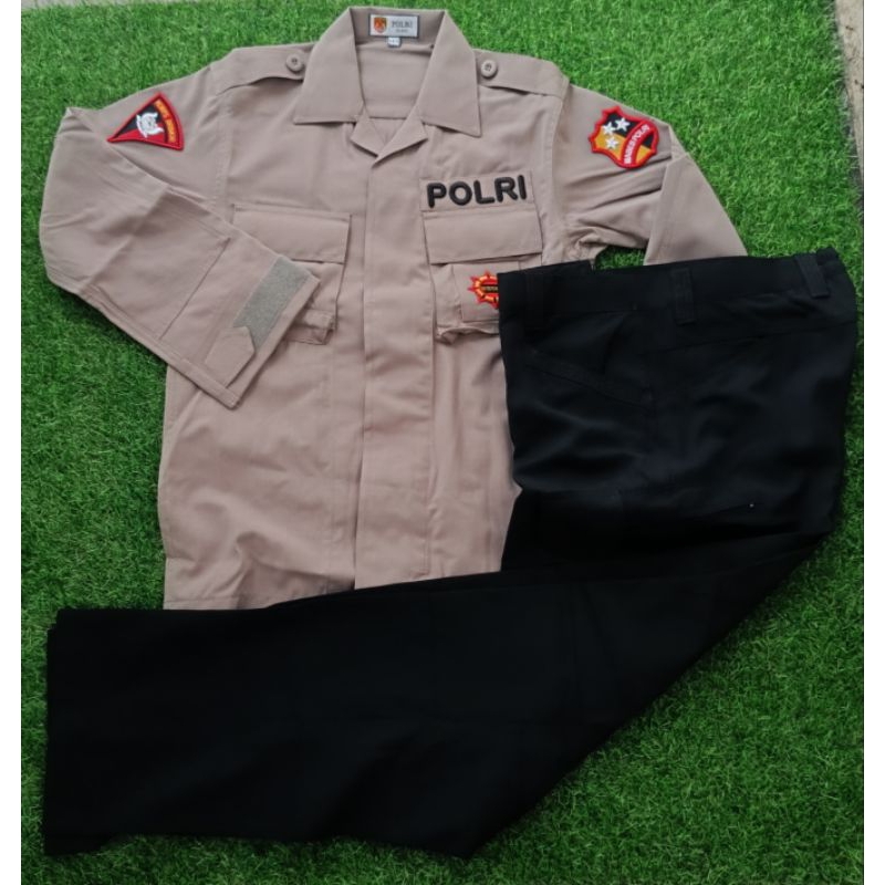 Jual Seragam PDL Tactical Coklat Brimob/Seragam Coklat Tactical 2023 ...