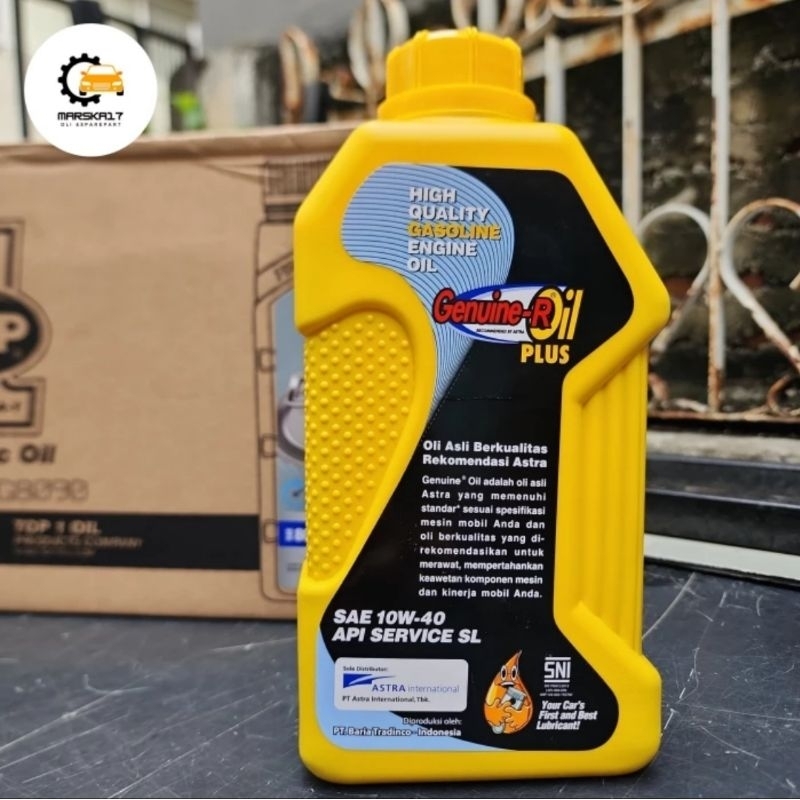 Jual Oli Mesin Daihatsu Astra Genuine R Oil PLUS SAE 10W-40 API SL ...