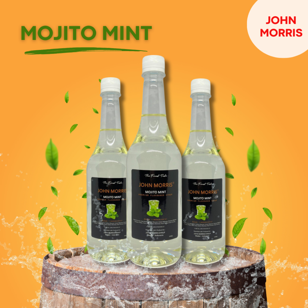 Jual JOHN MORRIS Premium Flavoured Syrup Mojito Mint 1000 ml / Sirup ...