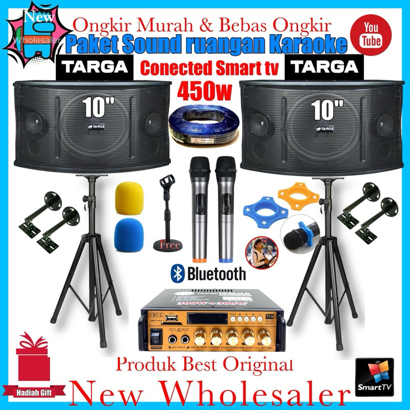 Jual Paket Speaker Karaoke Set Sound Targa 10 Inch Original Audio