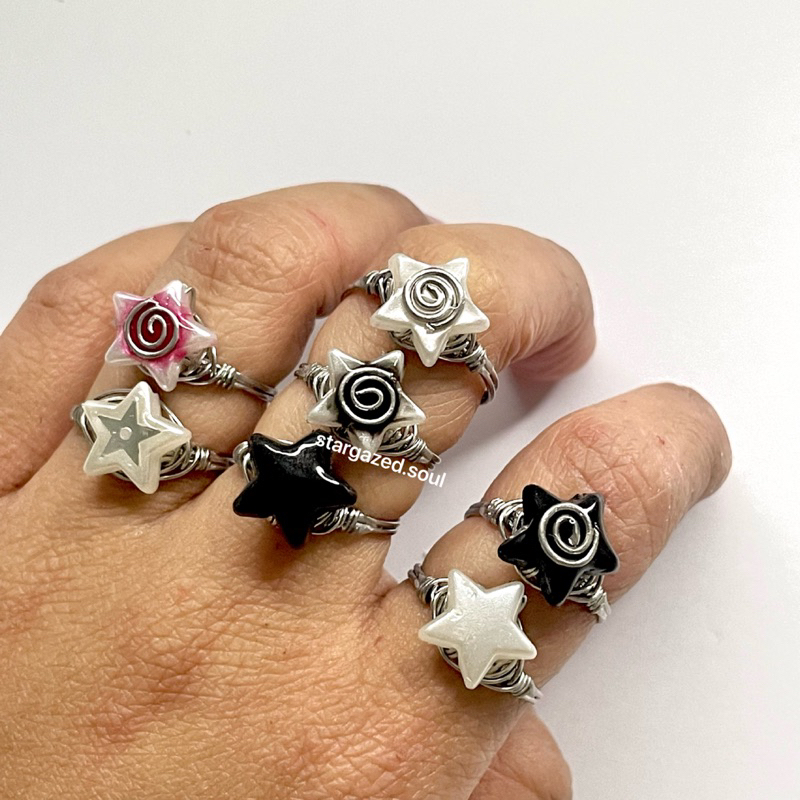 Jual stargazed.soul — STAR WIRE RINGS — Stainless Steel Adjustable ...