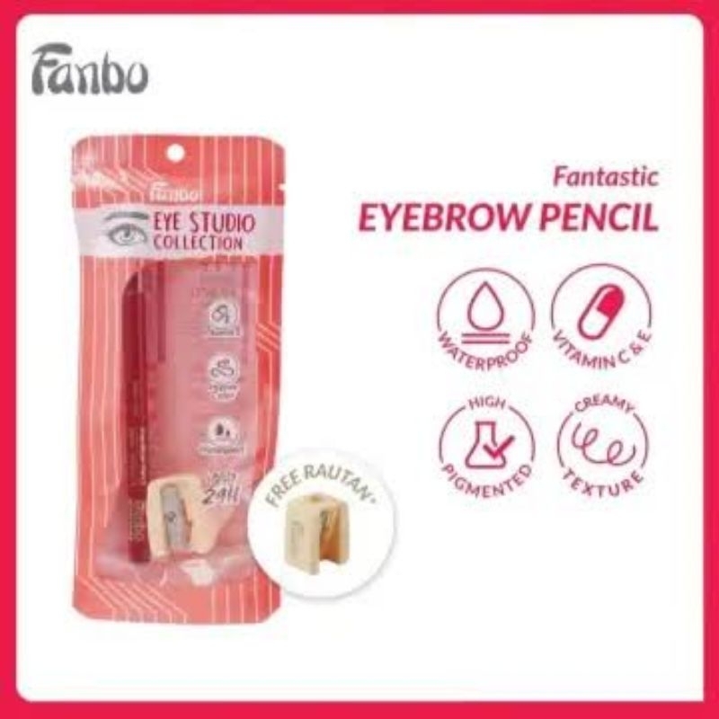 Jual Pensil Alis Fanbo Coklat brown Hitam Black Free Rautan Precious ...