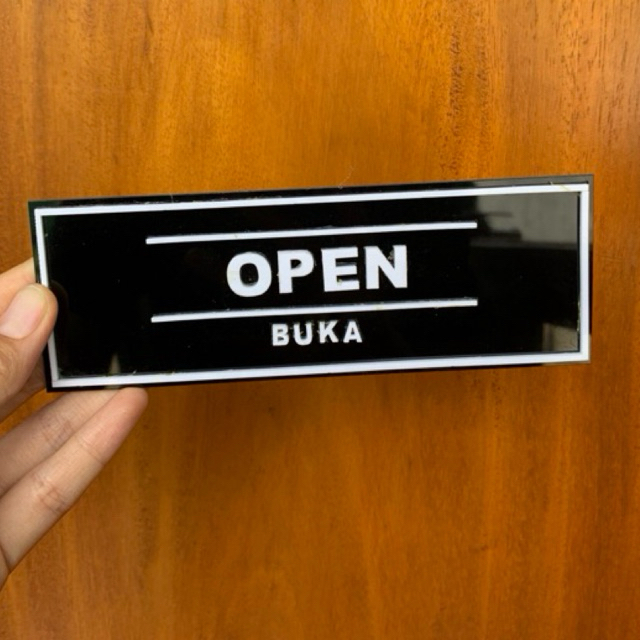 Jual Sign Akrilik TULISAN OPEN CLOSE OPEN BUKA CLOSE TUTUP Custom ...