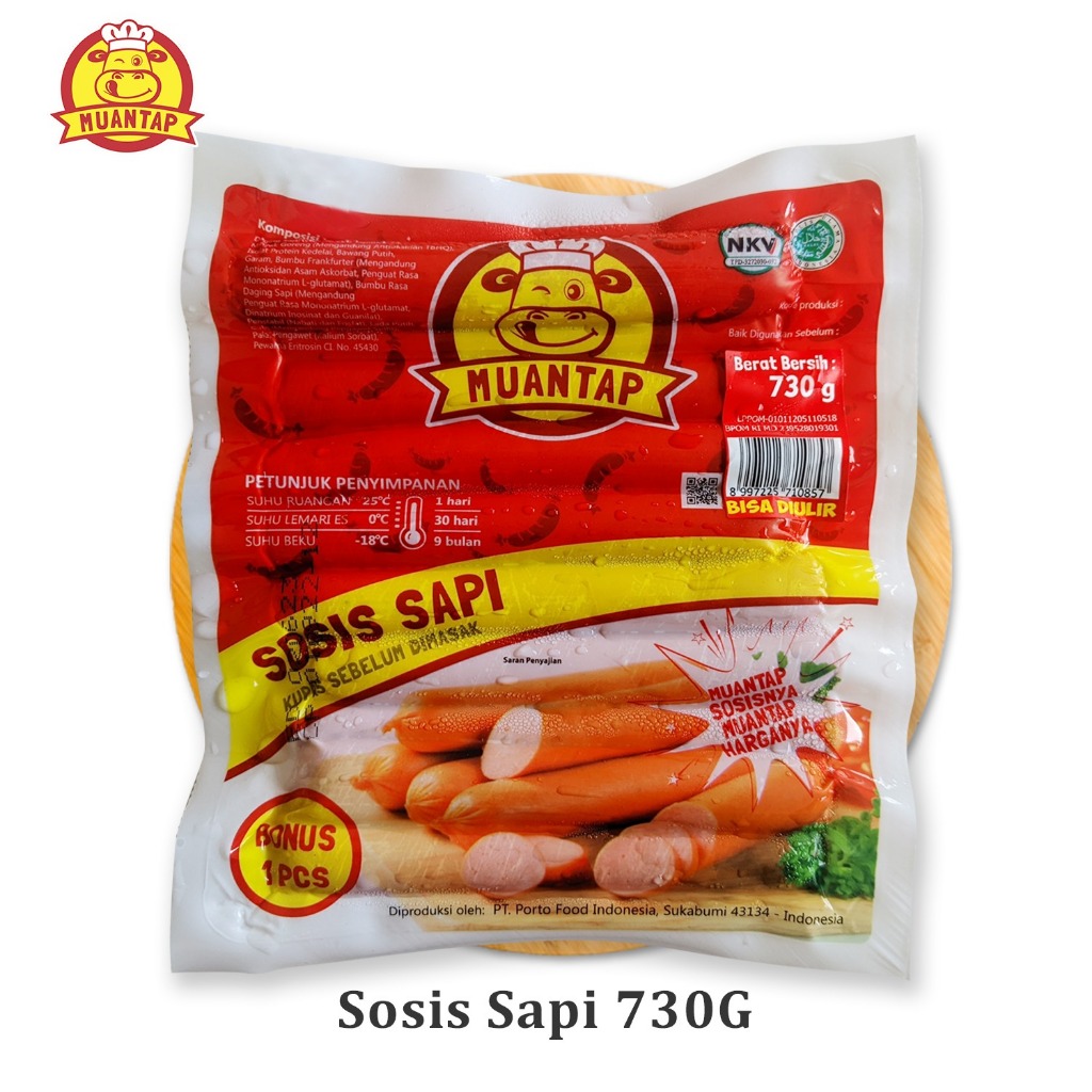 Jual Muantap Sosis Sapi Original 730gr | Shopee Indonesia
