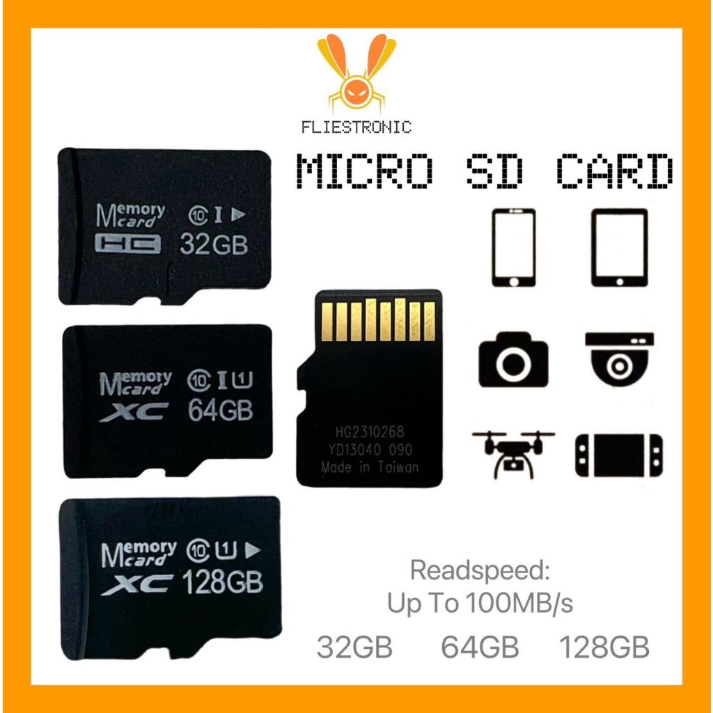 Jual COD FLIESTRONIC Memory Card 32GB 64GB 128GB / Kartu Memori / SD ...