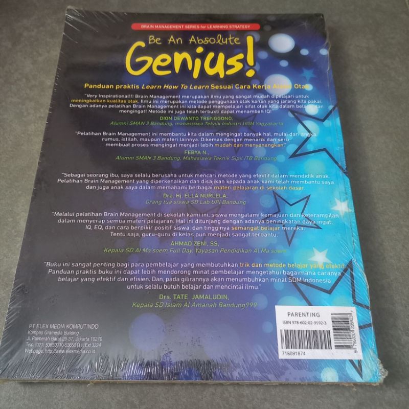 Jual Buku Be An Absolute Genius Panduan Praktis Learn How to Learn ...