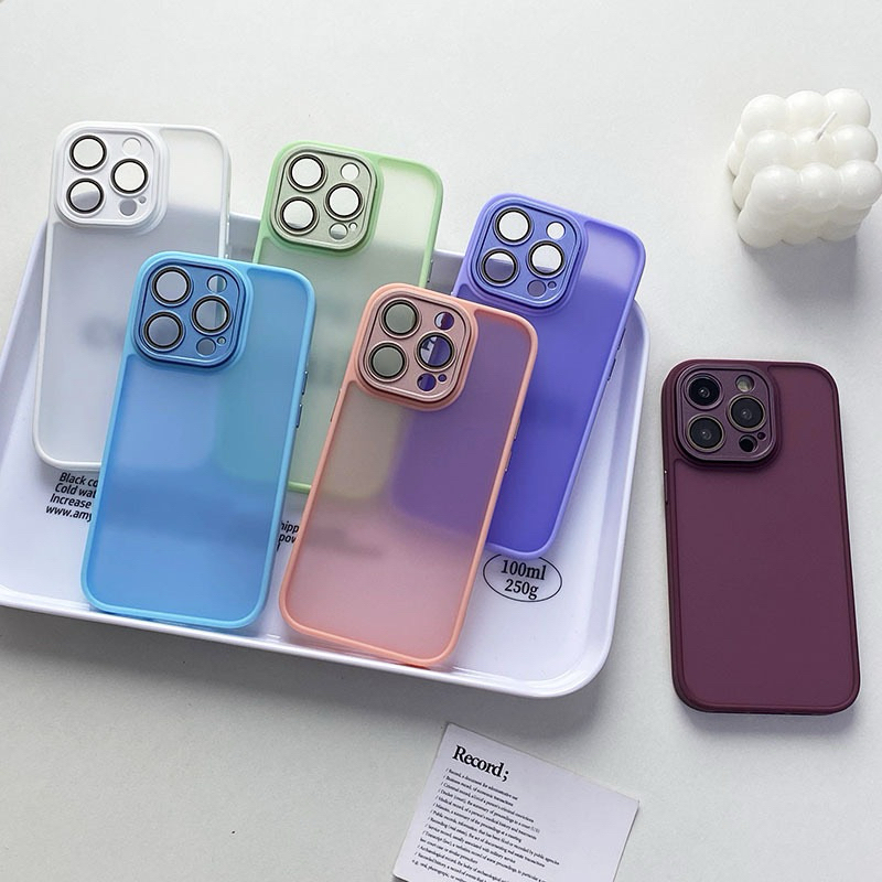 Jual HYBRID MATTE CAMERA PROTECTION CASE For IPHONE 11 12 13 14 15