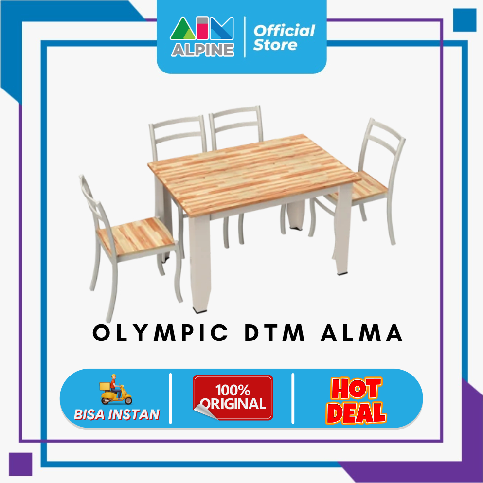Jual MEJA MAKAN BY OLYMPIC DTM ALMA (FREE ONGKIR DAN RAKIT KHUSUS KOTA ...