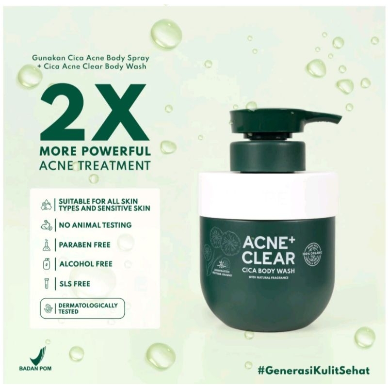 Jual N'PURE Acne+ Clear Cica Body Wash 300ml | Shopee Indonesia