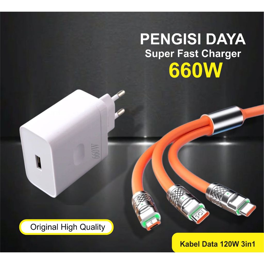 Jual Charger W Reno Fast Charging Kabel Data In Micro Type C Lightning Pengisian