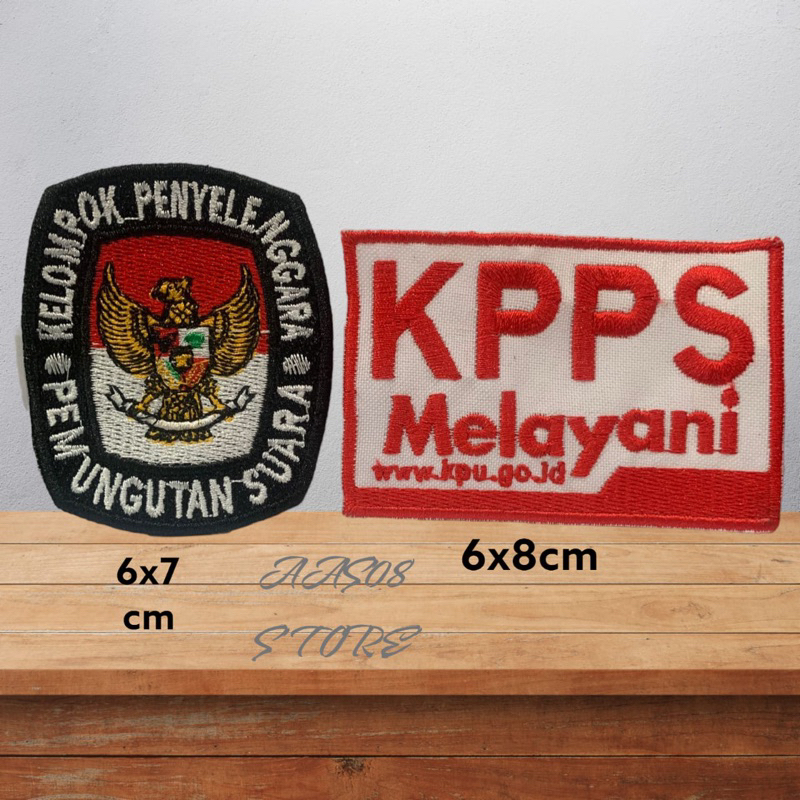 Jual LOGO BORDIR KPPS MELAYANI BEDGE EMBLEM PATCH KPPS MELAYANI ...