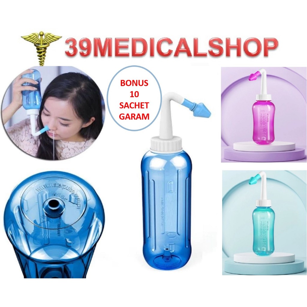 Jual ALAT CUCI HIDUNG NASAL RINSE PEMBERSIH NETIPOT SINUS BOTOL + 10 ...