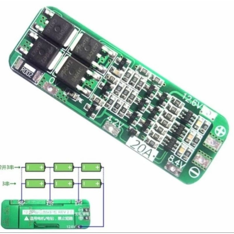 Jual BMS 3S 20A Module Batrai Management System | Shopee Indonesia