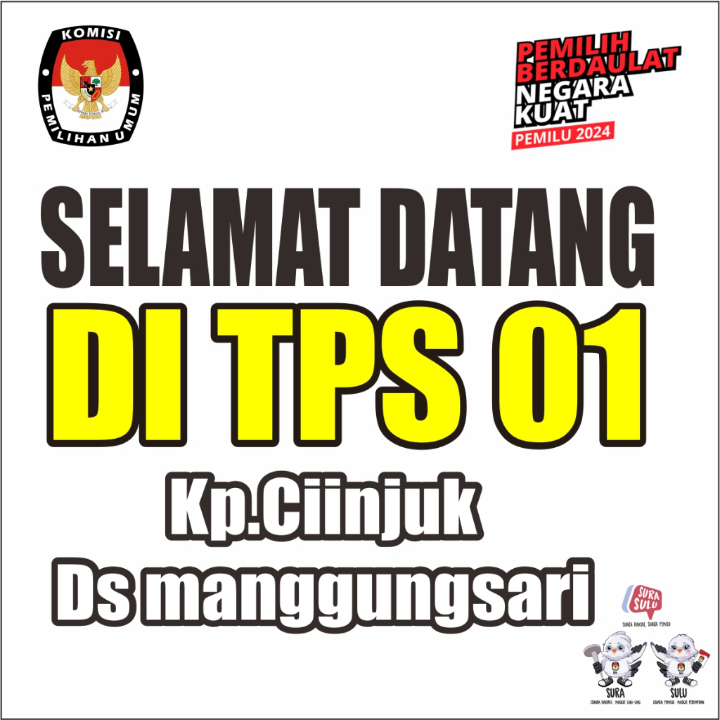 Jual Banner Selamat Datang Di TPS Spanduk Tempat Pemungutan Suara ...