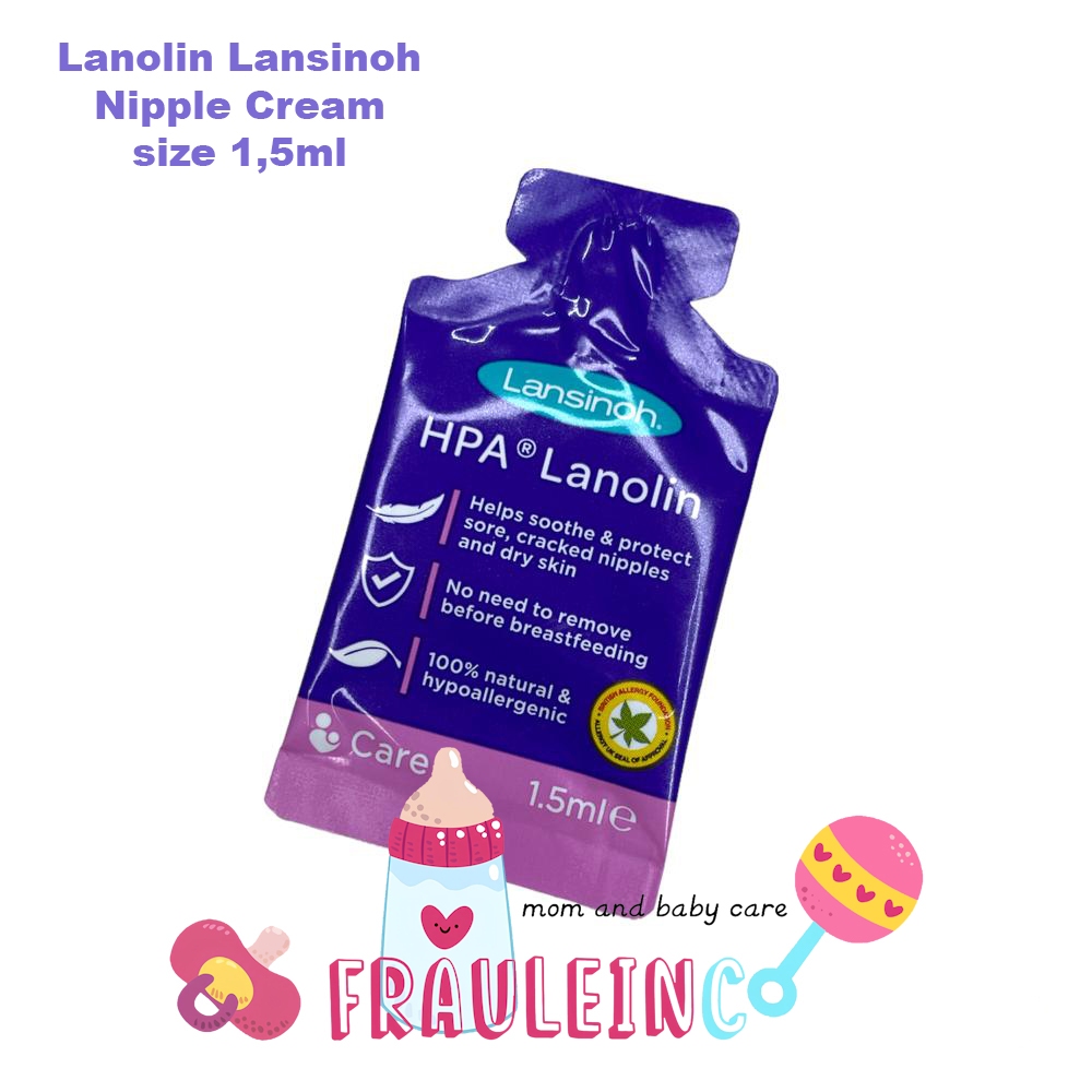 Jual LANSINOH sample lanolin 1,5ml / breast pad disposable isi 2