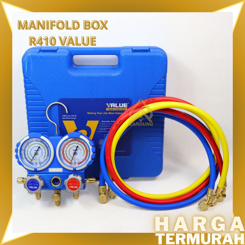 Jual MANIFOLD DOUBLE SET R410 VALUE | MANIFOLD DOUBLE R410A VALUE VMG-2 ...