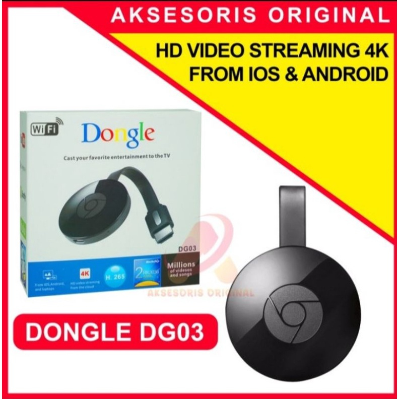 Jual Dongle HDMI TV Tipe DG03 HDMI Dongle TV 4K DG03 /M4+/M2+ Anycast ...
