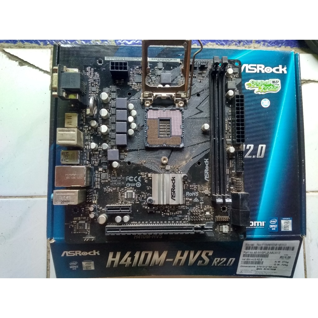 Jual Motherboard Asrock H410M-HVS - LGA 1200 | Shopee Indonesia