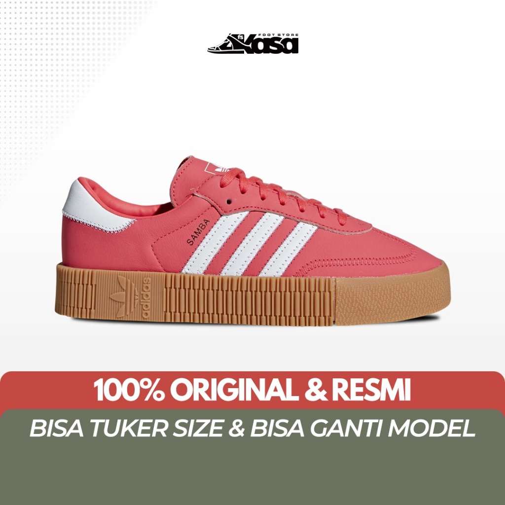Adidas sambarose shock red sales