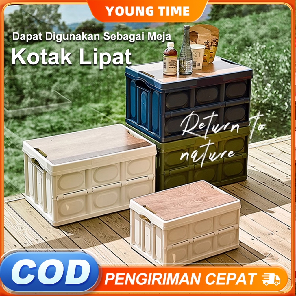 Jual Kotak Lipat Storage Box Outdoor Camping Keranjang Piknik Kotak