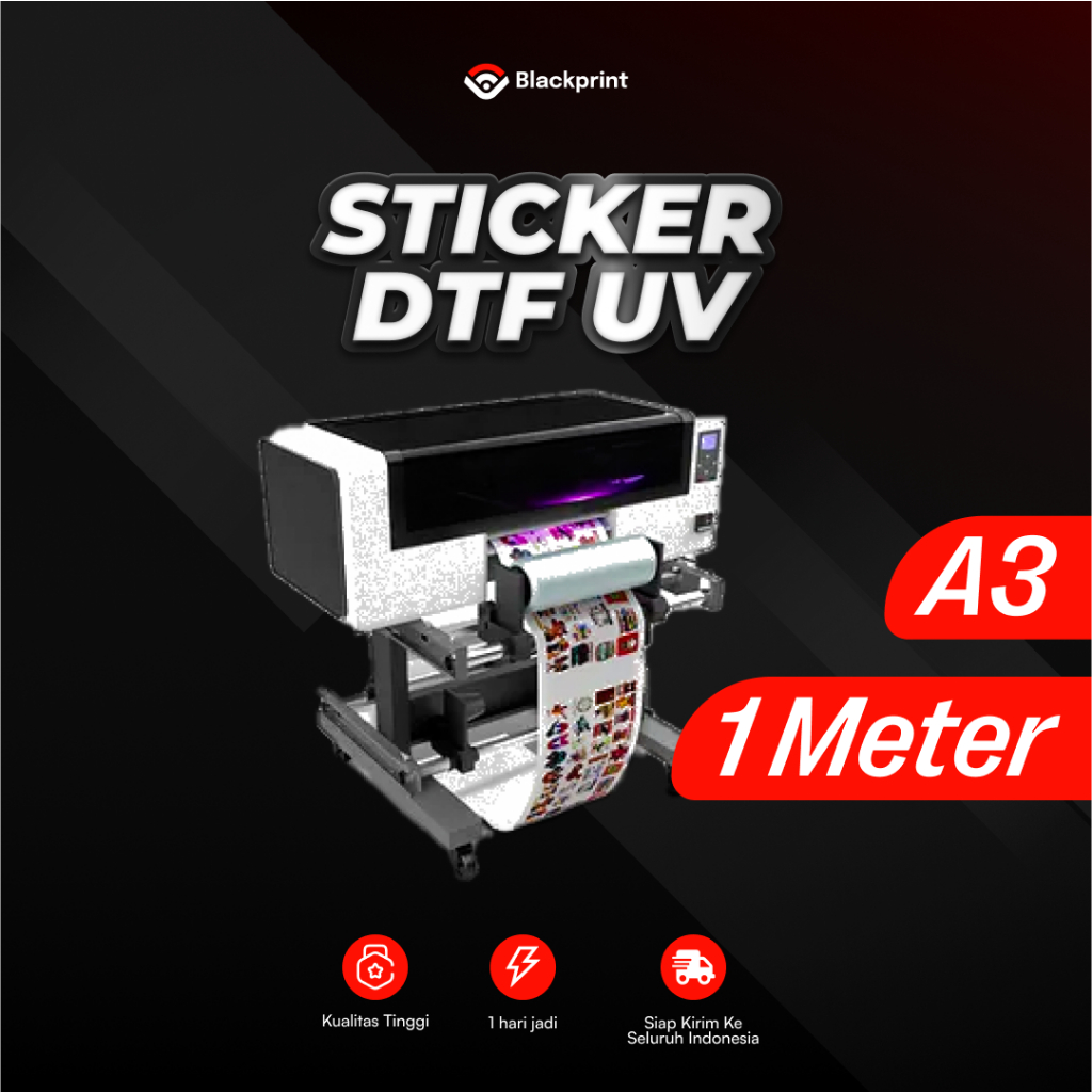 Jual Stiker UV DTF A3 & 1 Meter / STIKER DTF / Sticker UV DTF/ Stiker ...