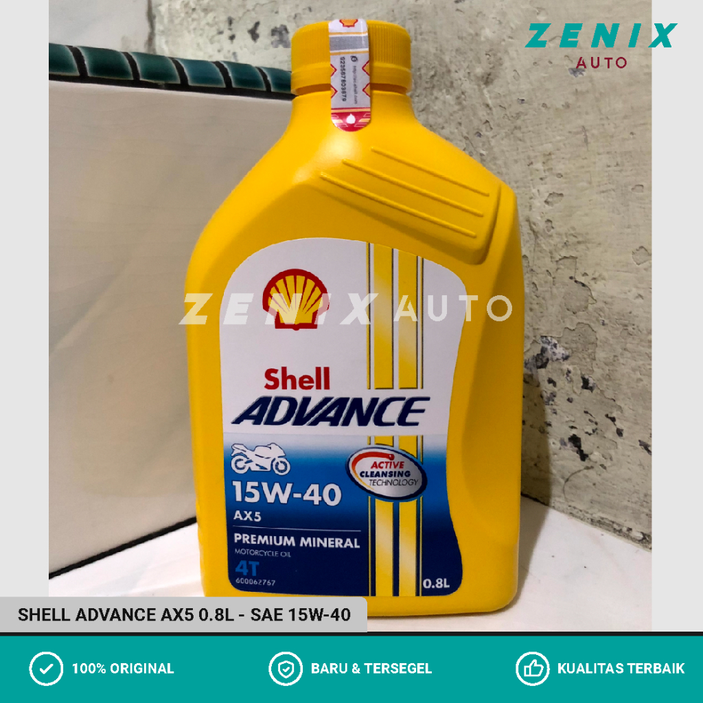 Jual Shell Advance AX5 15W-40 0.8L ORIGINAL - Oli Motor | Shopee Indonesia