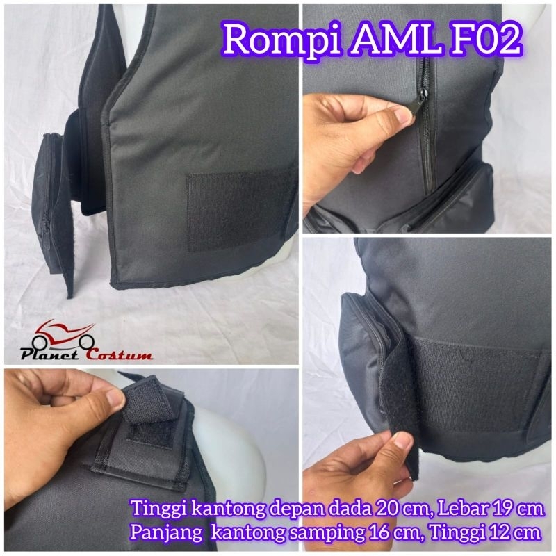 Jual PCRM34 rompi motor touring anti angin AML F02 menyimpan notebook ...