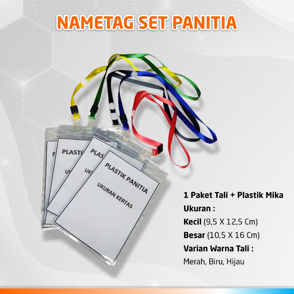 Jual NAME TAG SET PANITIA + TALI / COCARD PANITIA / ID CARD PANITIA ...