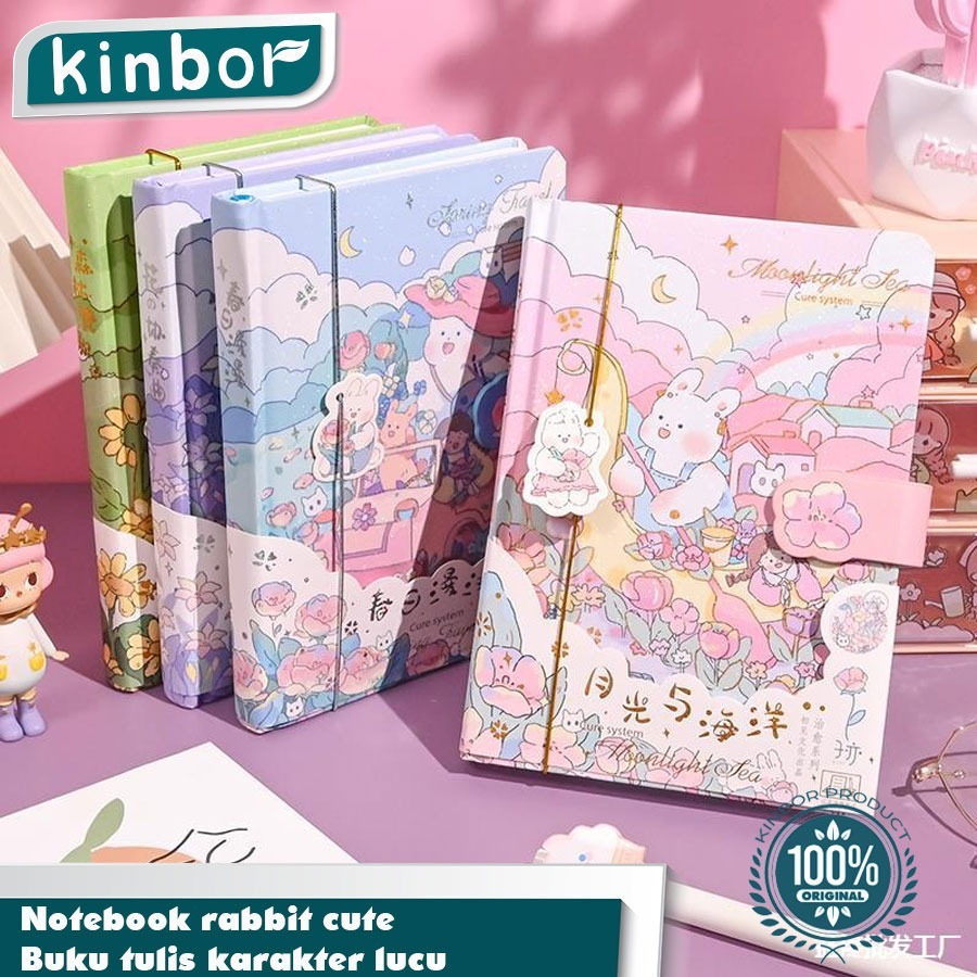 Jual Notebook rabbit cute/ Buku tulis karakter lucu/ Buku catatan